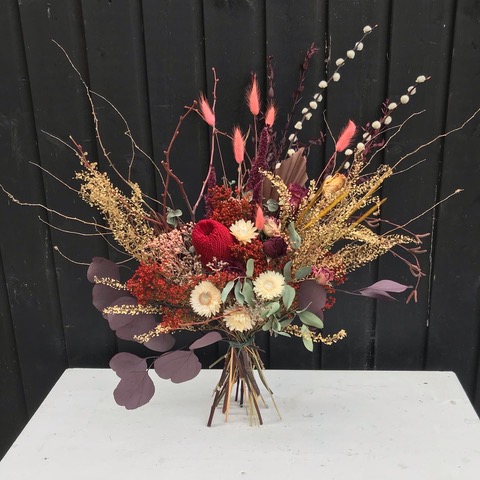 Dried Flower bouquet by Tumbleweed & Honesty